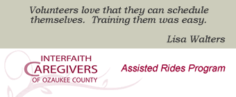 Interfaith Caregivers of Ozaukee County: Volunteers loce that they can schedule themselves.  Training them was easy.